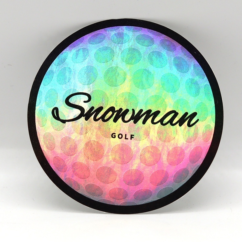 Custom Made Cheap Bulk Shinny Decorative Die cut Vinyl Hologram Label Cute Holographic Sticker