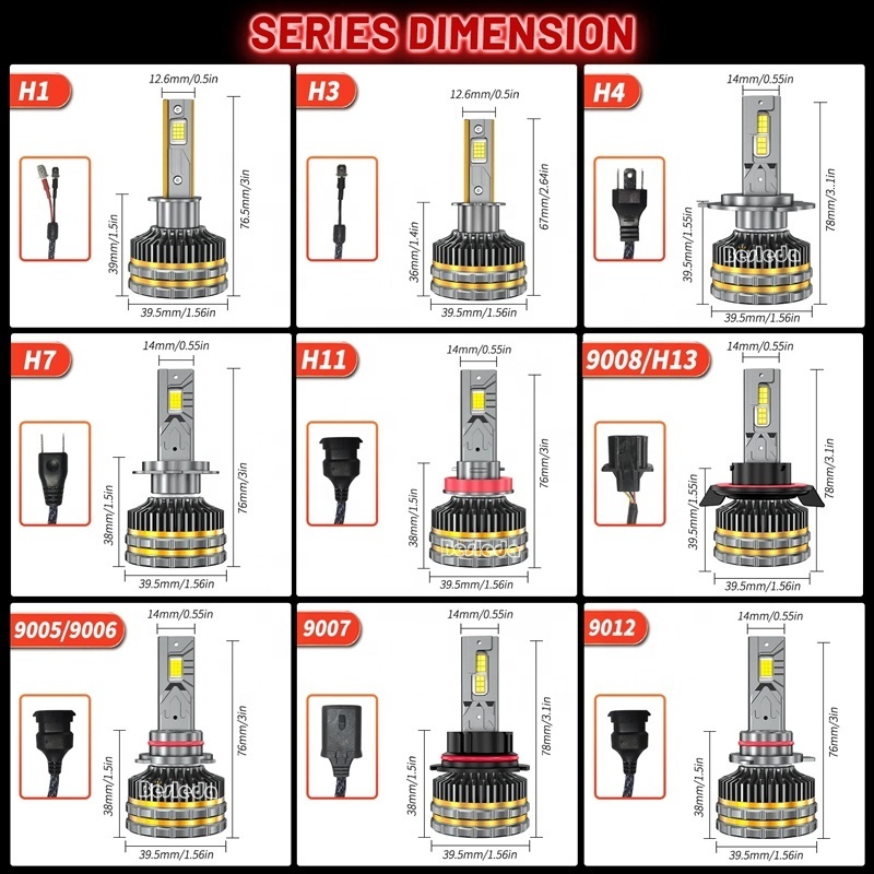 Professional manufacturer brightest 300W 50000LM LED headlight H7 H11 LED Headlight Bulbs 4575 CSP canbus LED Headlight H4 LED