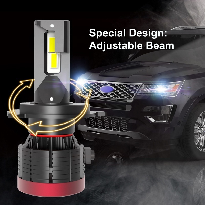 2021 newest V9 Car headlight Lamp led Bulb H1 H3 H4 H7 H8 H9 H11 9005 9006 5000K 6000k led Light h4