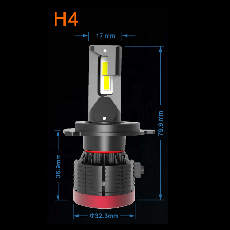 2021 newest V9 Car headlight Lamp led Bulb H1 H3 H4 H7 H8 H9 H11 9005 9006 5000K 6000k led Light h4