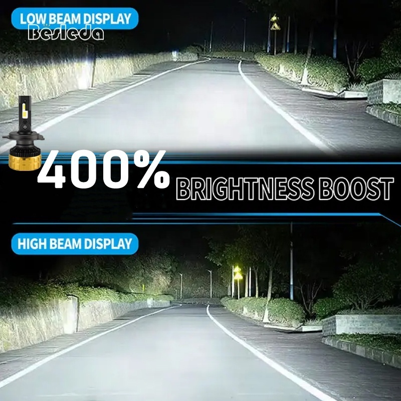 2024 Hot selling 195W H1 H7 H8 H9 H11 9005 9006 9012 led car headlight bulb custom 4575 csp led headlight h4 led headlight