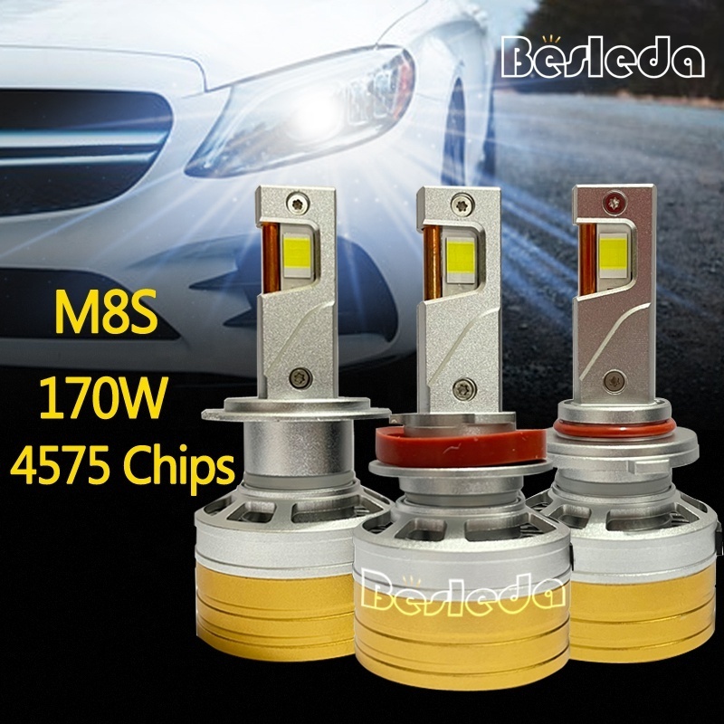 China Factory 170w led headlight kit super bright led headlight customized h4 led headlight bulb universal h7 car lights h11