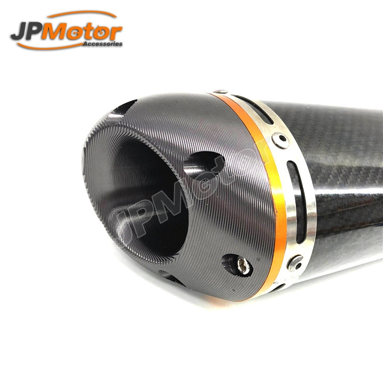 JPMotor High Quality Super Quiet Universal Real Carbon Fiber Motorcycle Exhaust Muffler