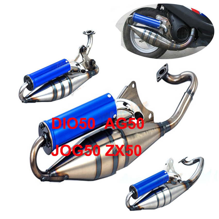 JPmotor Universal Motorcycle System Jog50 Motorcycle Exhaust Pipe For 50CC