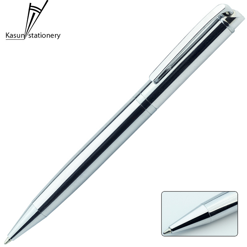 Stainless Steel Signature Pen Classy Ballpoint Pen Office Stationery Executive Pen