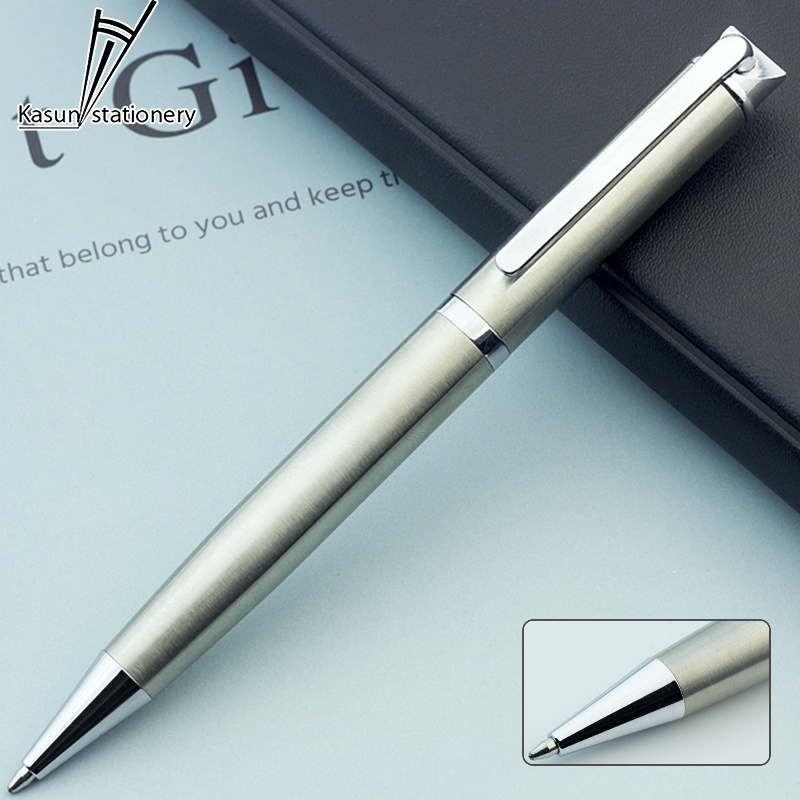 Stainless Steel Signature Pen Classy Ballpoint Pen Office Stationery Executive Pen