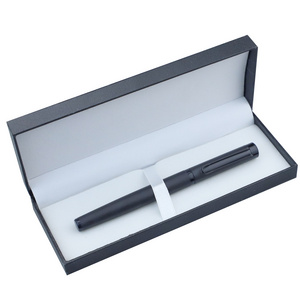 Luxury Matte Black Pen Writing Set silver ink - Elegant Fancy Nice Gift Ball Point Pens Set for Planner Diary Notebooks