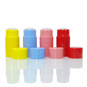 Eco friendly twist up tube for solid stick/Empty Round fragrance container push up deodorant containers deo stick 15g