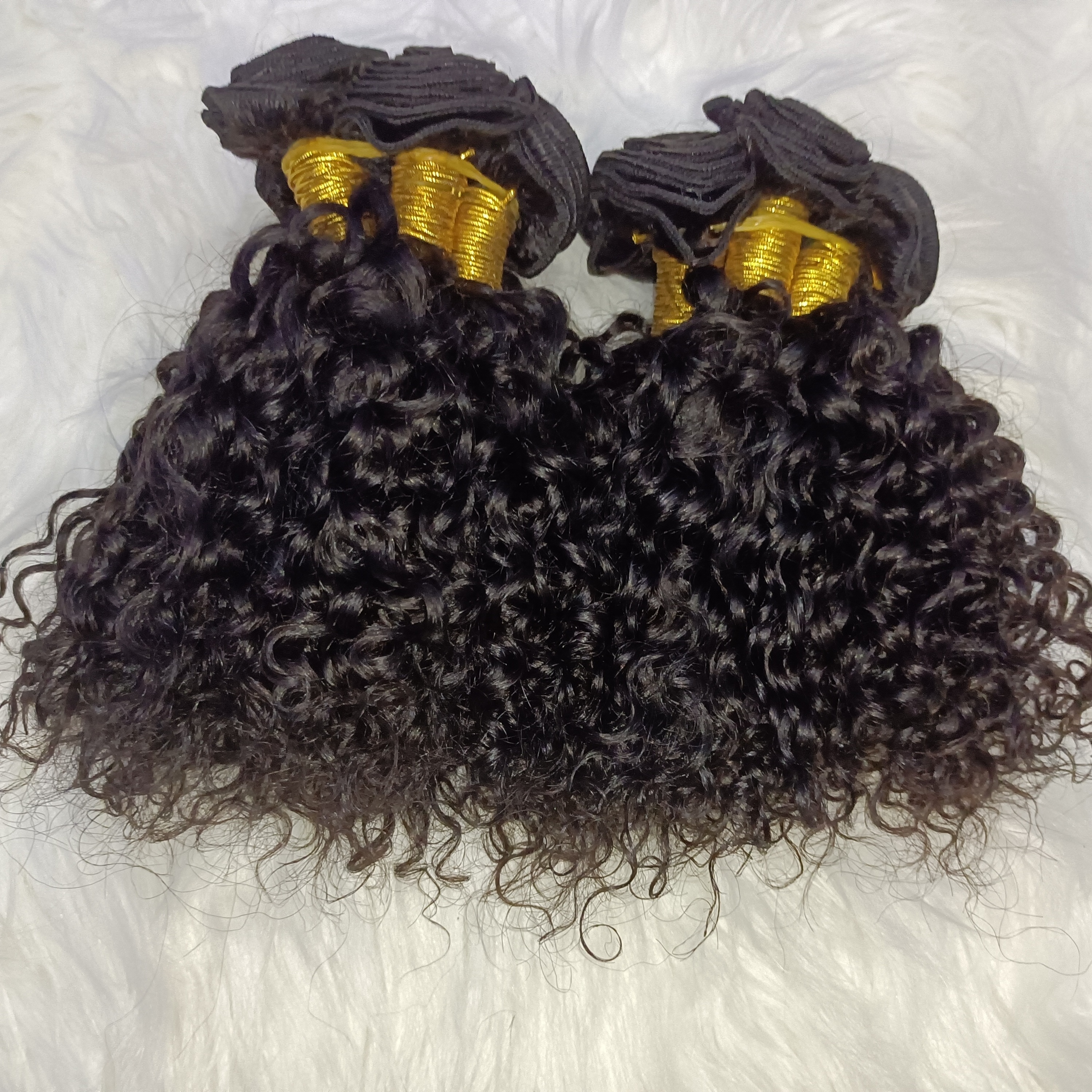 12 inch water wave Virgin Hair Wholesale Human Hair Bundle  100%  Raw Brazilian hair bundles