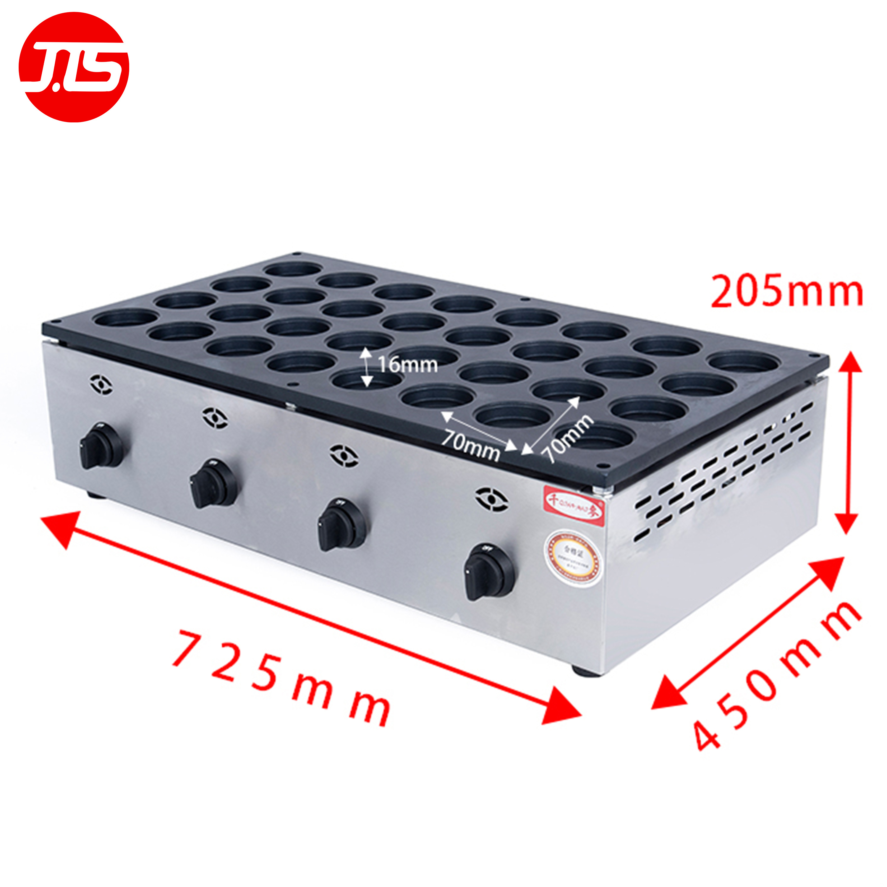 JTS Factory Price Professional Electric/Gas Takoyaki Maker 28-84 Holes Waffle Stick Making Automatic Takoyaki Machine