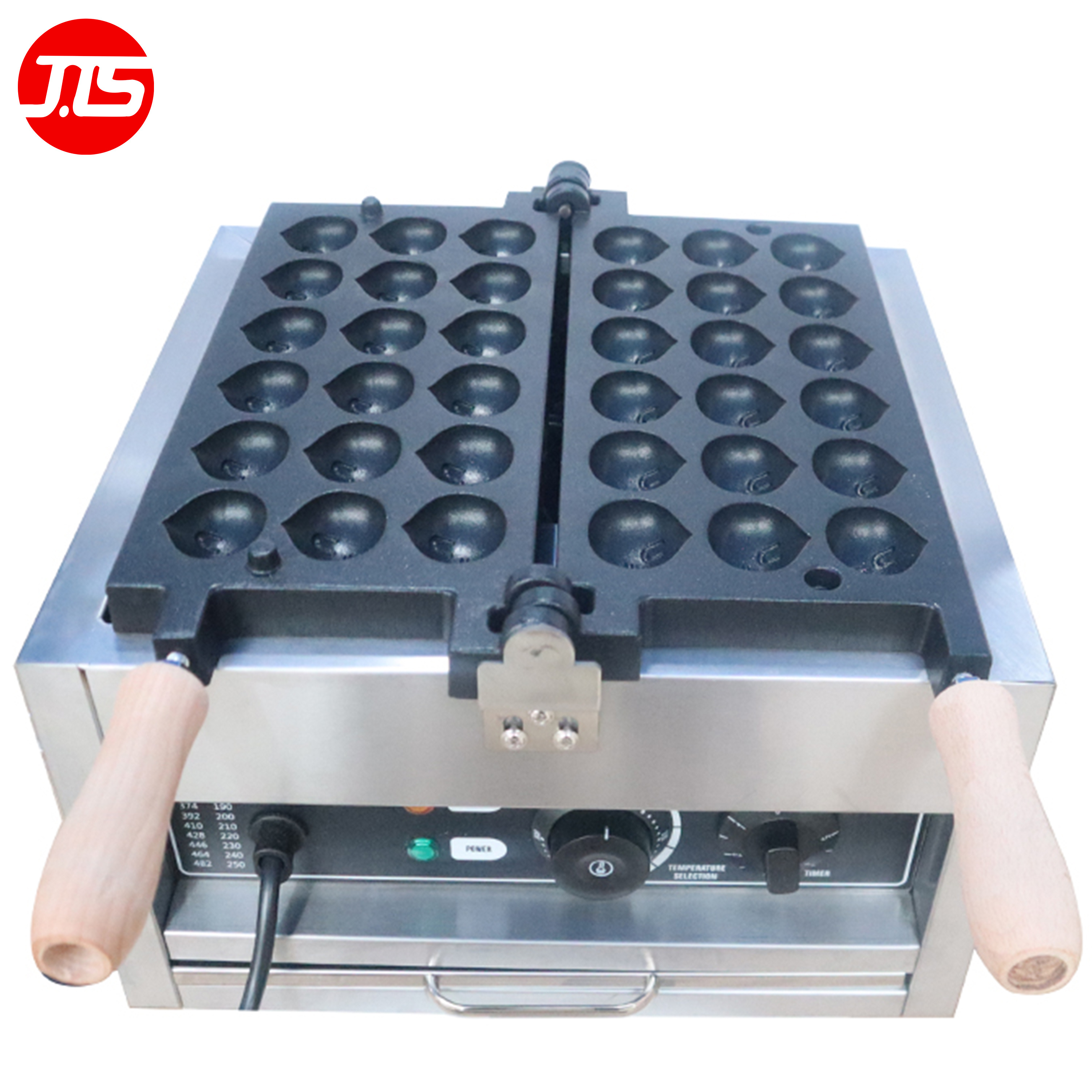 JTS OEM Non Stick Commercial Electric Baking Snack Machine Rotary Custom Mini Belgian Cake Chestnuts Waffle Maker