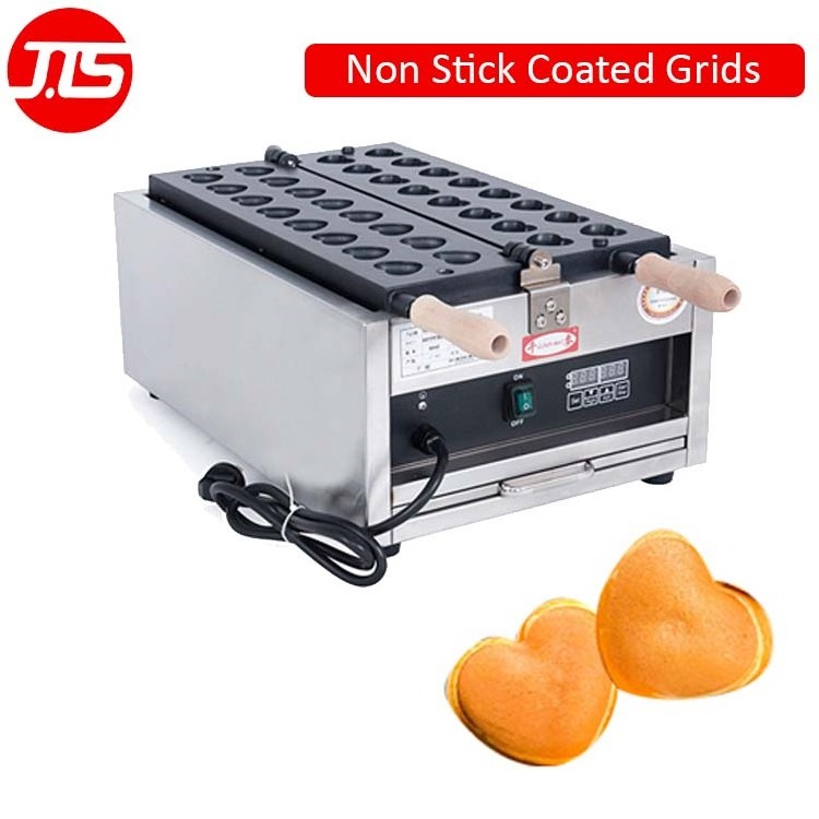 JTS Design 2024 Customized Stainless Steel Non-Stick Waffle Machine Electric Mini Heart Shaepd Waffle Maker Machine