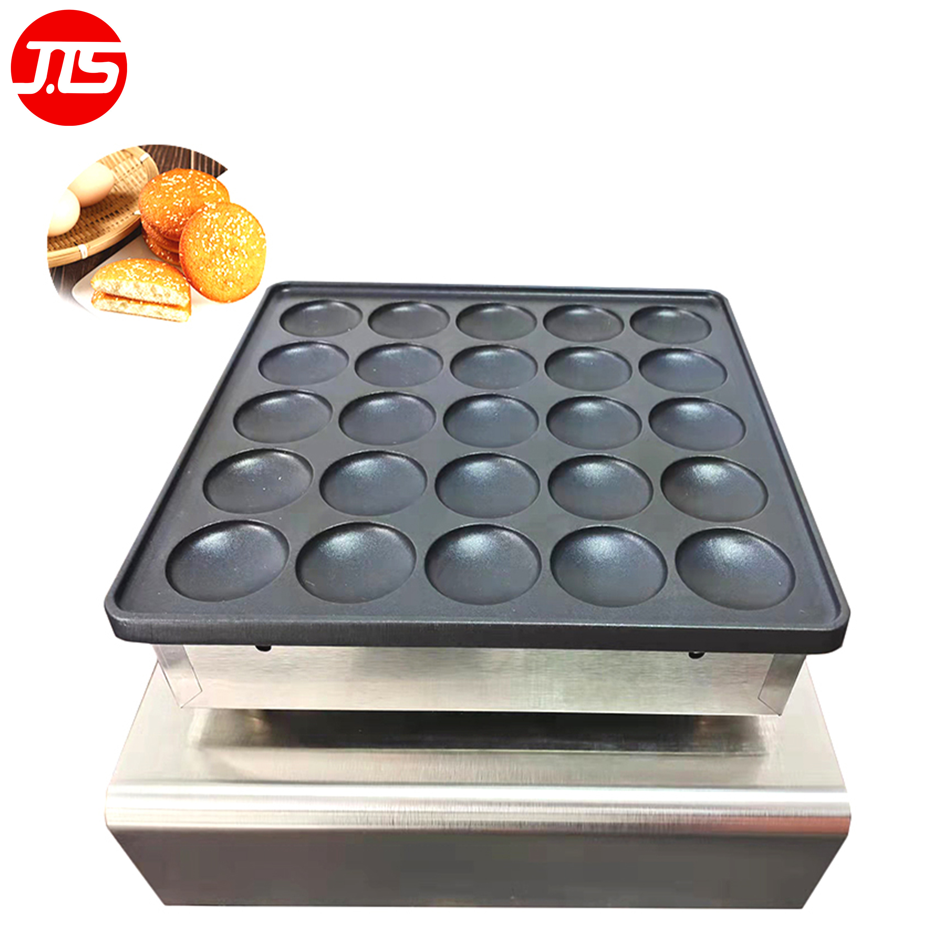 JTS Manufacture Electric Non-Sticking 25 Holes Mini Pancake Muffin Waffle Maker Machine Clad