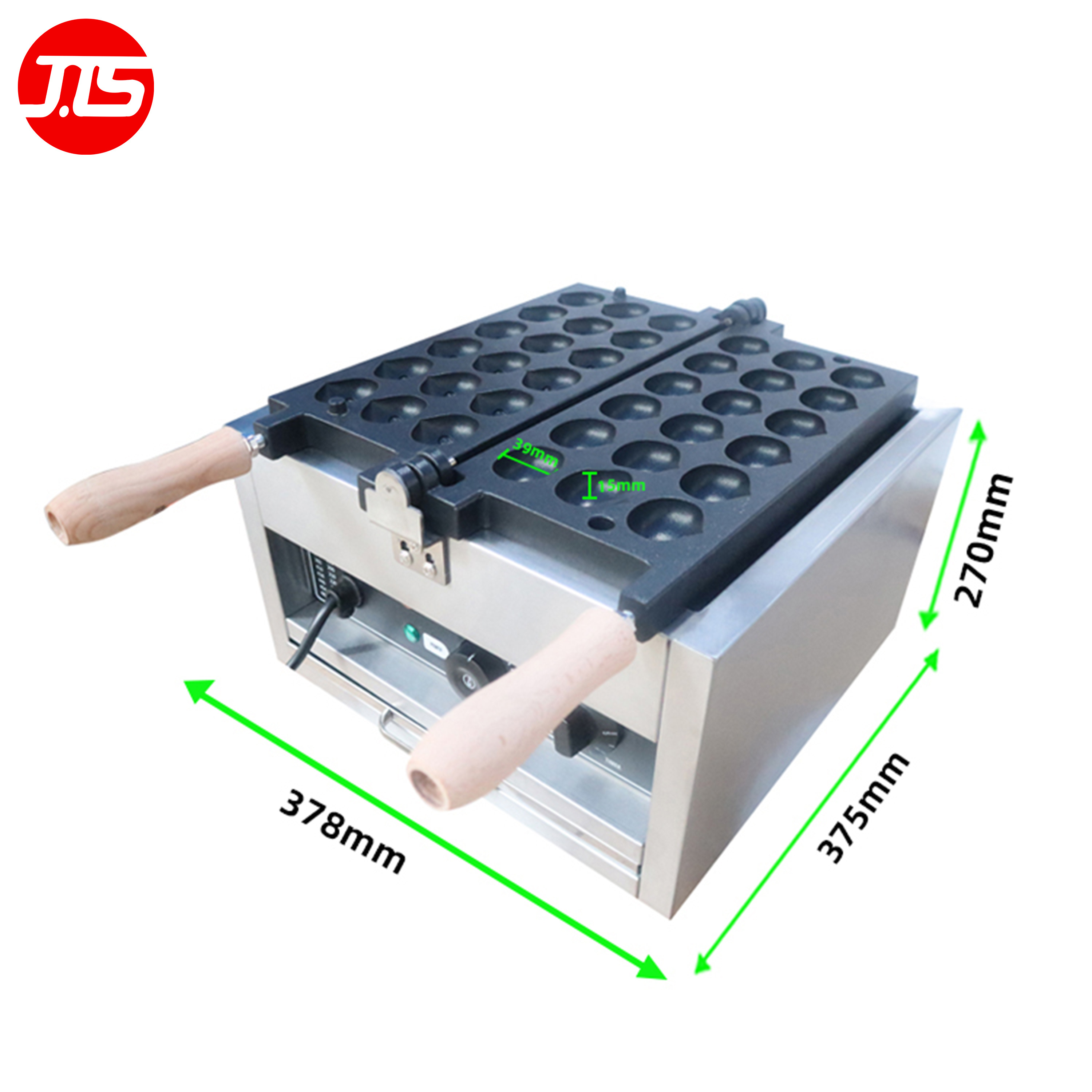 JTS Design Non Stick Commercial Electric Baking Snack Machine Rotary Custom Mini Belgian Cake Chestnuts Waffle Maker