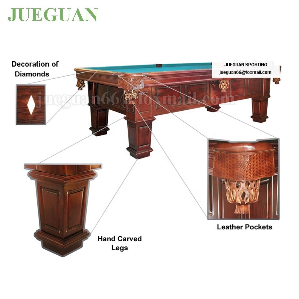 8ft manufacturer marble slate billiard pool table for sale