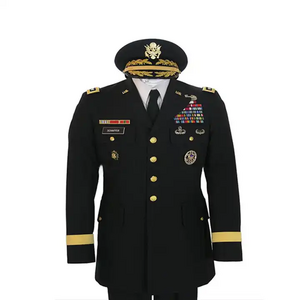 Hot Selling Marine Dress Uniform Customize Security Uniforms Guard Set Black Nautical College Uniform for Men