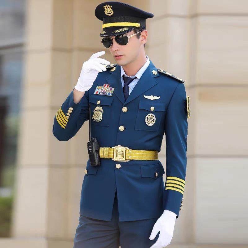 New Style Security Workwear Men's Suit Uniform Concierge Fall Uniform Set  Airline Uniforms For Men