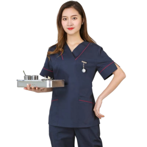 New hospital uniform 100% cotton scrubs uniforms sets women medical uniforms nursing hospital sets nursing scrubs