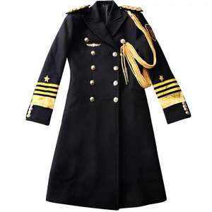 Women security wool coat concierge uniform women's long keep warm security uniforms