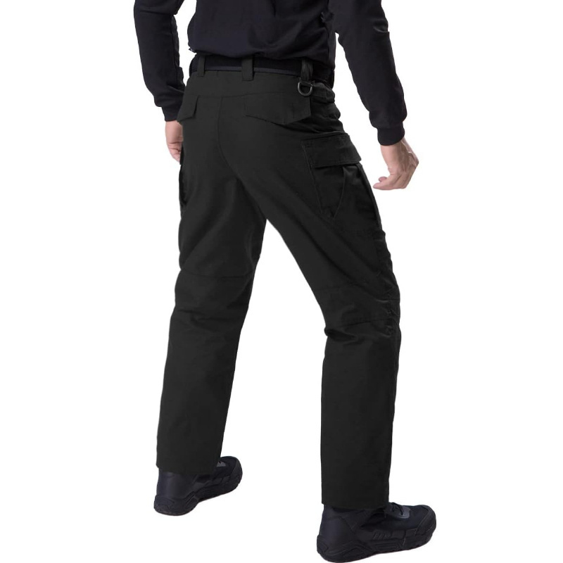 New Men's Waterproof Security Uniform Pants with Multi Pockets Fit Tactical Combat Trousers Cargo Work Pants