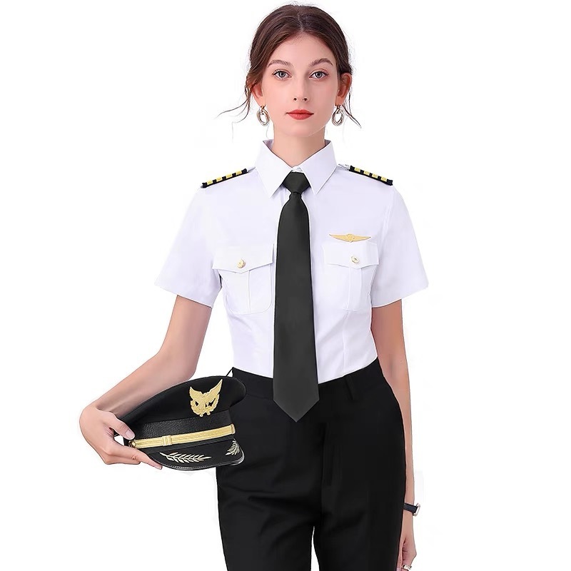 New women's security uniforms formal short sleeve shirt set guard uniform