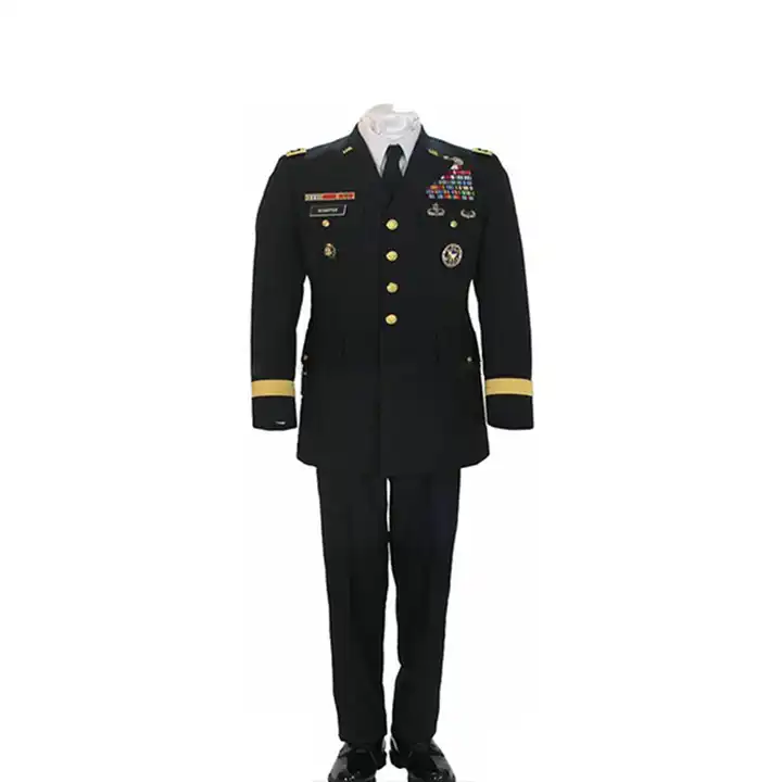 Hot Selling Marine Dress Uniform Customize Security Uniforms Guard Set Black Nautical College Uniform for Men