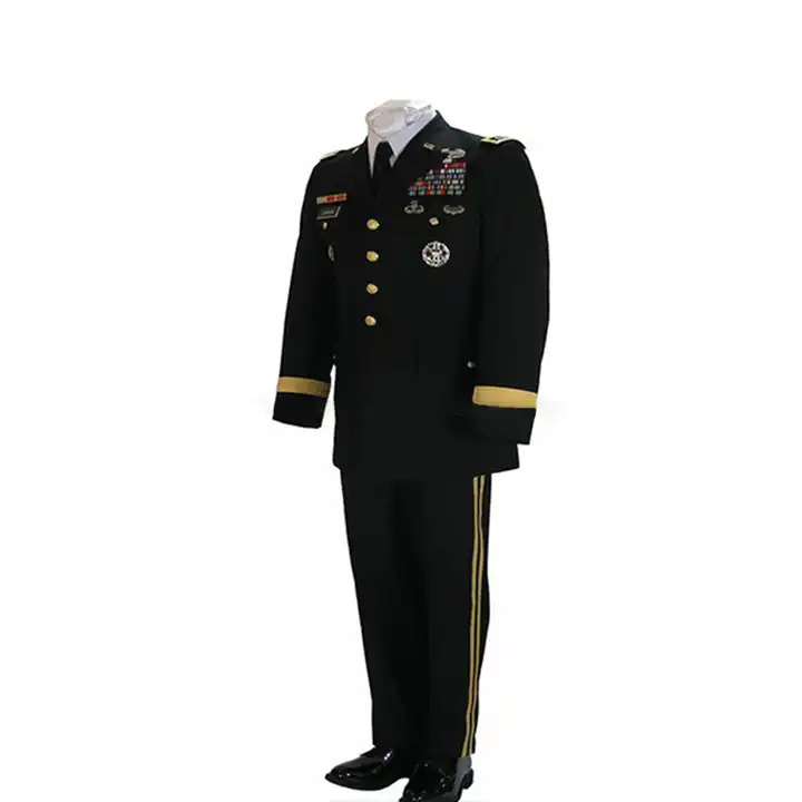 Hot Selling Marine Dress Uniform Customize Security Uniforms Guard Set Black Nautical College Uniform for Men