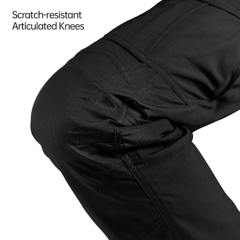 New Men's Waterproof Security Uniform Pants with Multi Pockets Fit Tactical Combat Trousers Cargo Work Pants