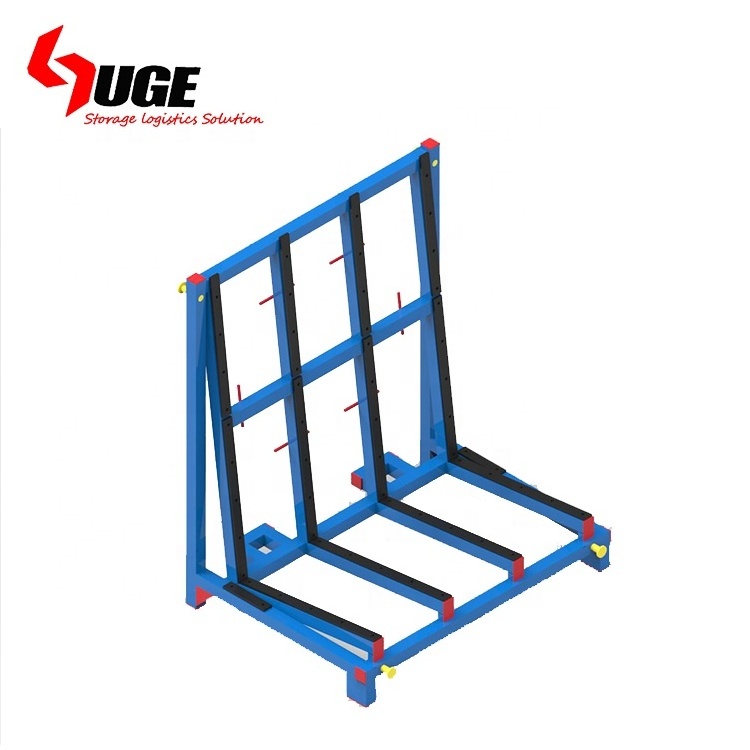 Customized logistics equipment stacking glass pallet rack for transportation