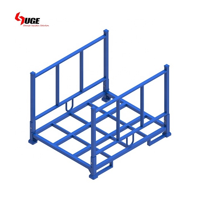 Manufacturer Warehouse Fabric Roll Storage Racks Collapsible and Stacking Fabric Racks Heavy Duty Textile Cage Racks