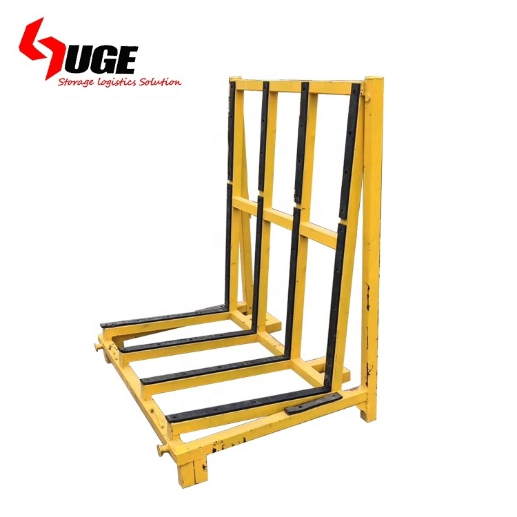 Customized logistics equipment stacking glass pallet rack for transportation