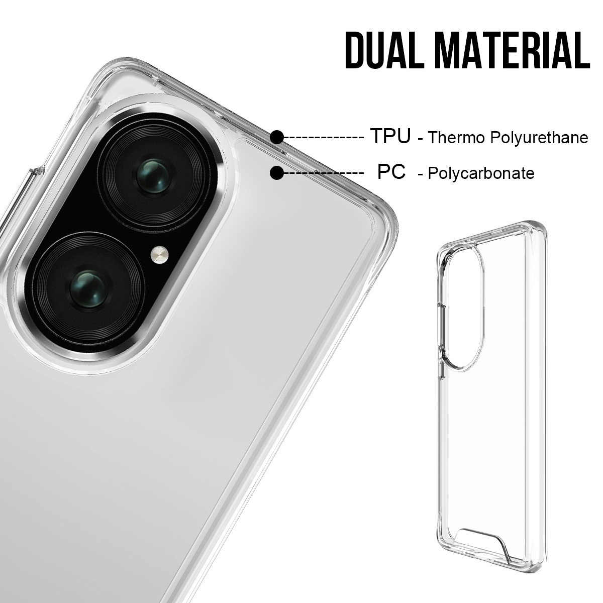 High Quality Crystal Clear Slim Phone Cover Case For Huawei Nova 9 Pro TPU PC Hybrid Tough Transparent Cases