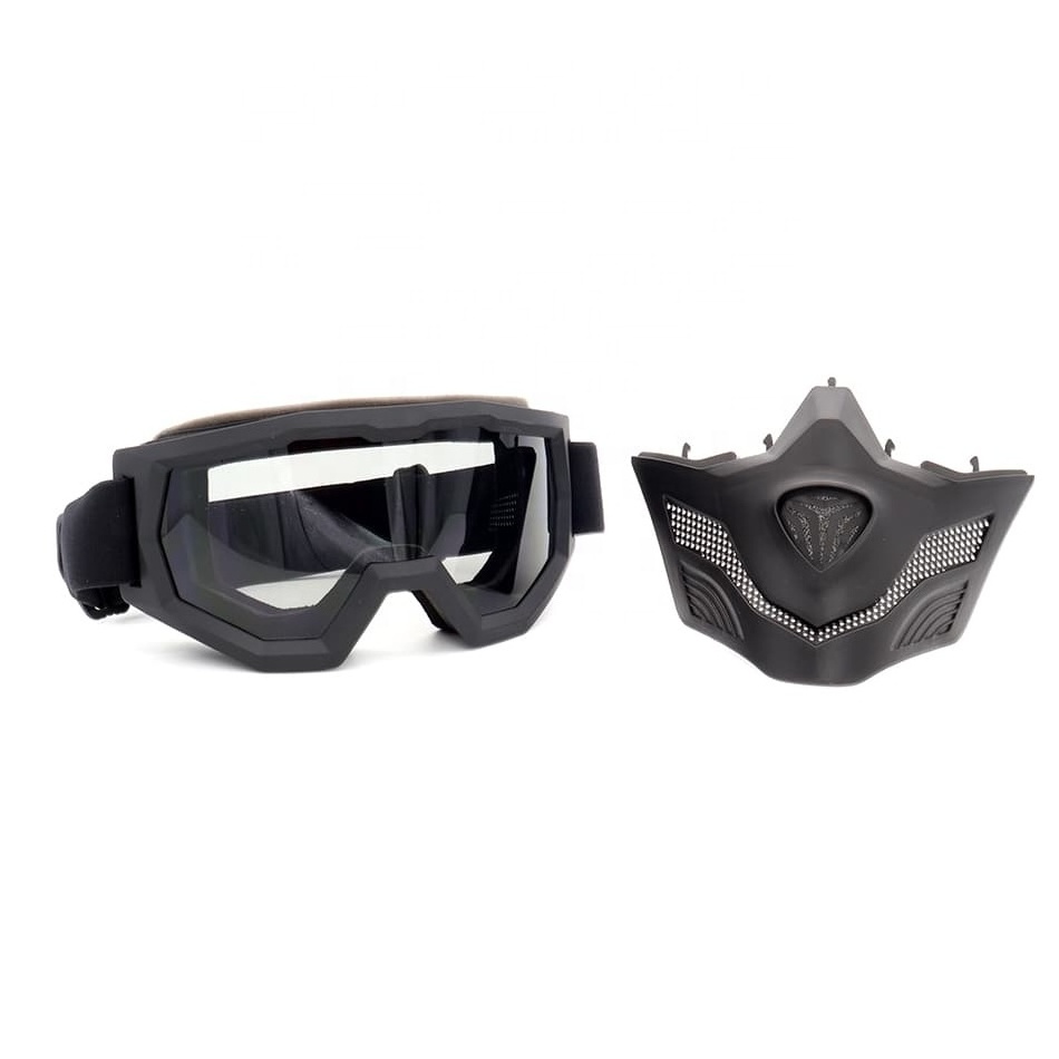 Detachable Mask Off-Road Goggles Windproof UTV Motorcycles Sport Eyewear Mask