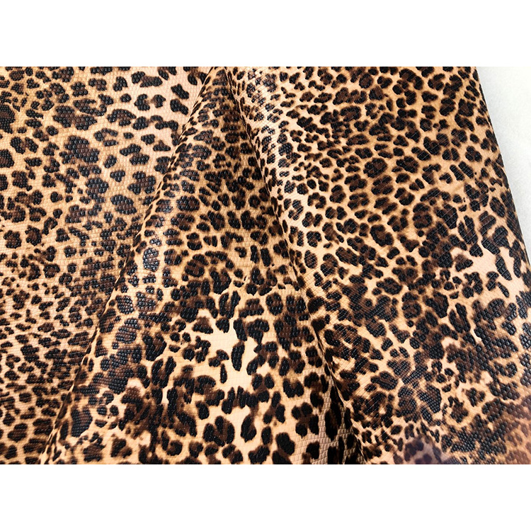 Fashion Animal Leopard Print Pu Leather for Shoes and Bags