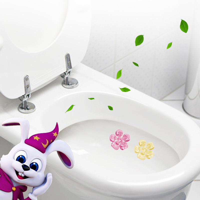 Flower Aromatic Toilet Gel Remove Odors Leave Toilet Cleaner Gel No Traces Comfortable Smell Fragrance Toilet Gel Stamp