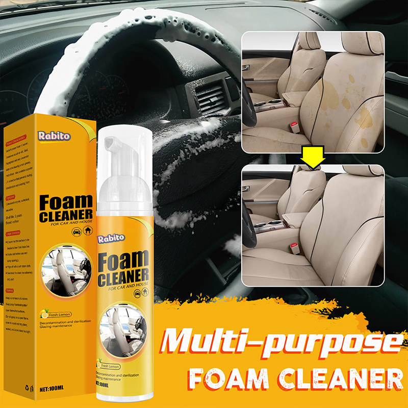 Factory Oem Multi-functional Interior Spray Liquid Cleaner For Plastic Refresh Leather Finish Shine And Car Roofs Fabric