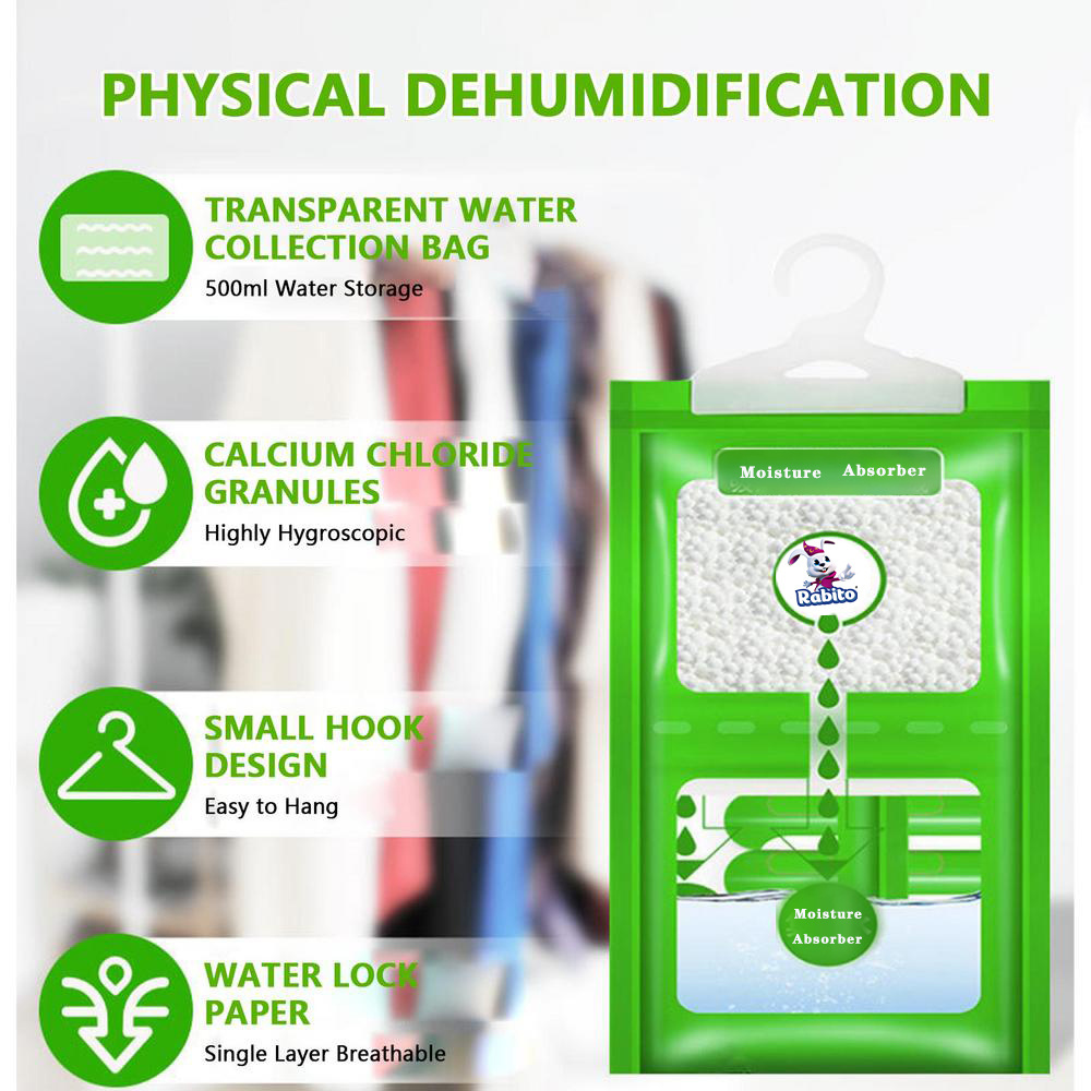 Moisture Absorber And Odor Eliminator Hanging Bags Dehumidification Bags Moisture Absorber Bags