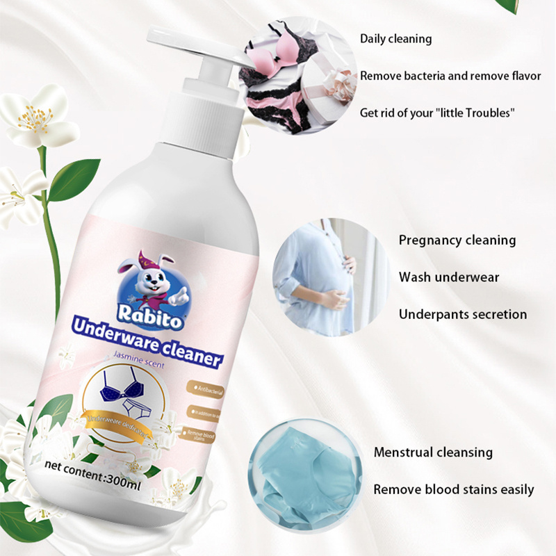 Underwear Cleaner High Efficiency Lingerie Wash Liquid Detergent For Scented Panty Washing Detergent Gentle Detergent