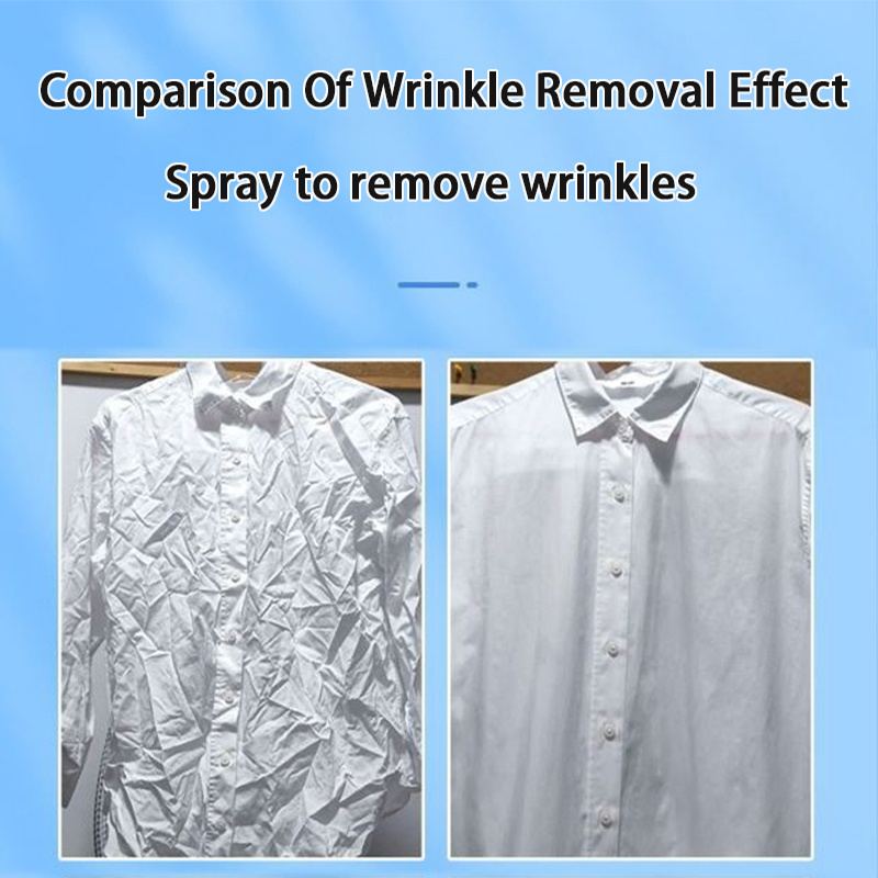 Instant Wrinkle Remover Fabric Refresher Spray Long Lasting Anti Wrinkle Clothes Anti Static Spray Fabric Wrinkle Remover