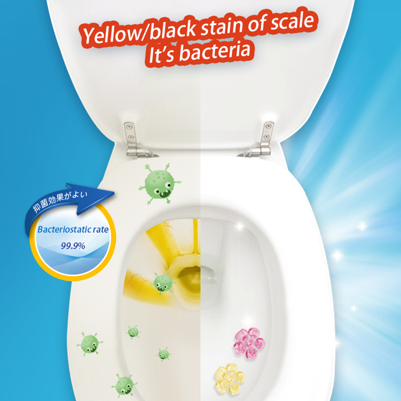 Flower Aromatic Toilet Gel Remove Odors Leave Toilet Cleaner Gel No Traces Comfortable Smell Fragrance Toilet Gel Stamp