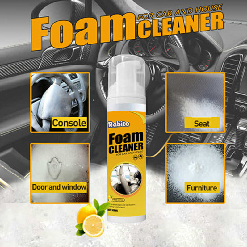 Car Interior Spray Cleaning Detergent Upholstery All Purpose Cleaner Car Set Multi Purpose Foam Cleaner Spray