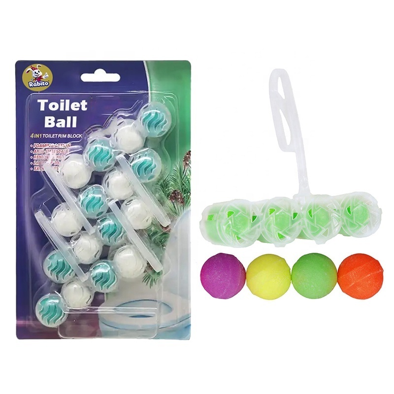 Manufacturer Made Hang Removal Odor Toilet Rim Clean Balls Automatic Toilet Bowl Cleaner Toilet Air Freshener Fragrance Ball