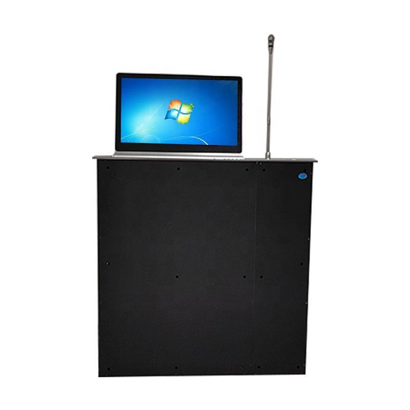 High performance pop up lcd lifter with microphone for morden conference room