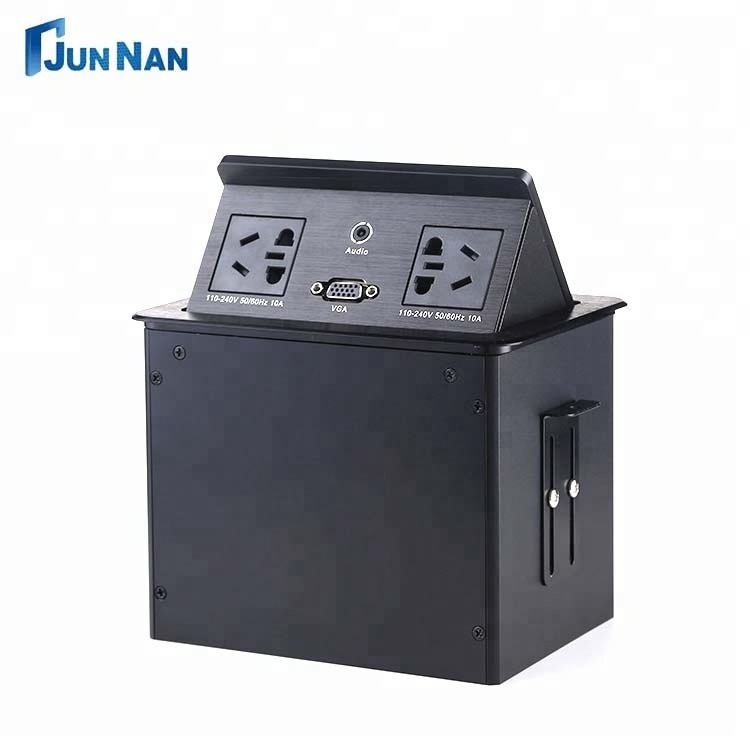 recessed pop up cover multi power table socket outlet hidden electrical desktop power socket