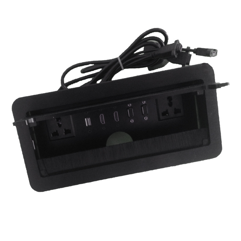 office meeting room conference table used multimedia universal power desktop socket outlet