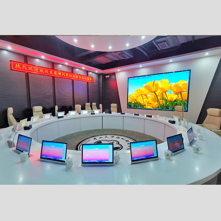 Custom Computer Monitor Lift Audio System Paperless Video Conference System for Pop up Lcd Lift