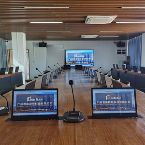 High Quality Custom Desk Microphone Hidden Monitor Lift Paperless Conference System for Large Conference Meeting Room