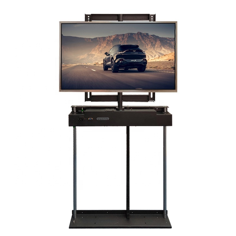 Hidden Motorized TV Cabinet Lift Electrically Height-Adjustable TV Bracket for hotel