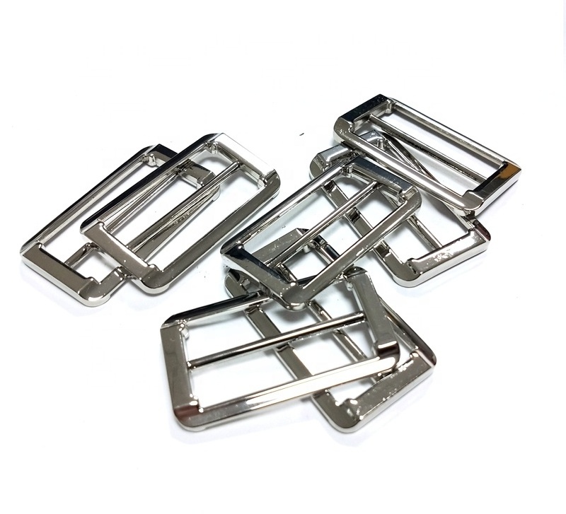 Manufacture and wholesale handbag fitting and accessories metal belt buckle with roller bag adjuster buckle clips