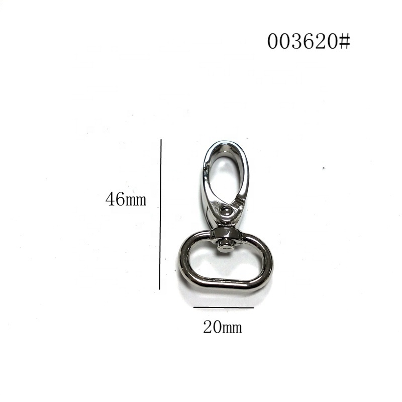 10.5G nickel color lanyard hardware bag hook buckle lobster claw trigger snap hook for handbag manufacture